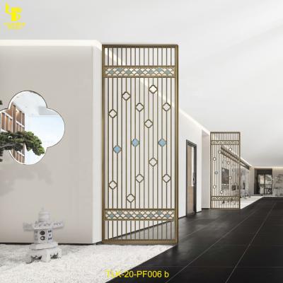 China New Customized Height Room Divider Brass Material Customized Partition New Classic / Postmodern Design for sale