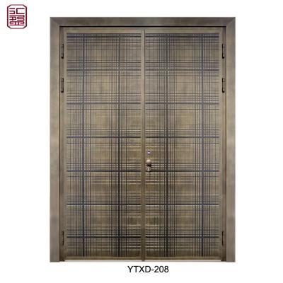 China Unique Design Modern Minimalist Luxury Decorative Aluminum Door for sale