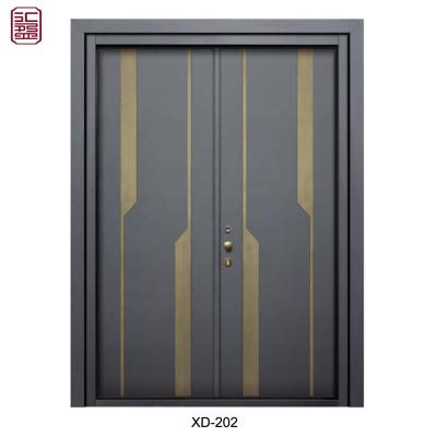 China Unique Design Modern Minimalist Luxury Aluminum Exterior Doors For Homes for sale