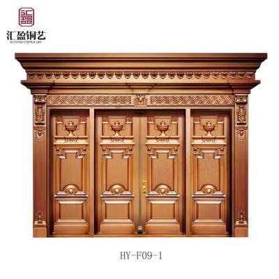 China EUROPEAN High End Copper Material Security Door For Homes for sale