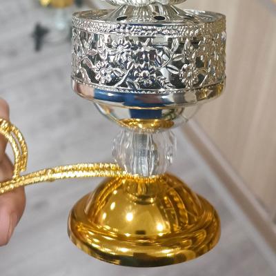 China Arabic Plated Censer Censer For Home Decoration Metal Incense Holder for sale