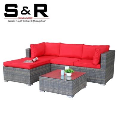 China Outdoor Furniture Eco-Friendly\UV Resistant\Water Proof\Weather Resistant Garden Sets Wicker Patio Rattan Furniture Table And Chairs Sofa Garden for sale