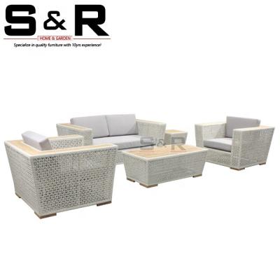 China Modern Wholesale Custom Project Outdoor Synthetic Foshan PE Wicker Patio Furniture For Outdoor for sale