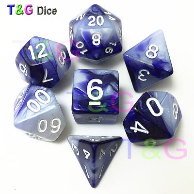 China Acrylic TRPG Dies For Dungeons Dragons D4-D20 With Gemini Effect for sale