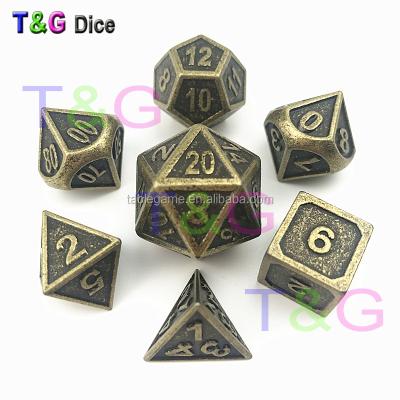 China Plating Silver Or Gold Color Metal Zinc Alloy Dies For Dungeons And Dragons Board Game for sale