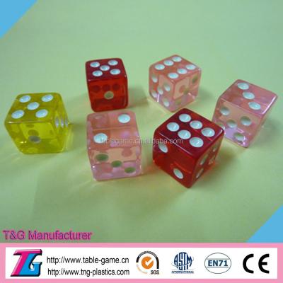 China Transparent High Quality Resin Colored Dies Transparent For Game for sale