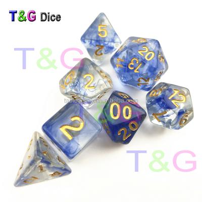 China Newest Color Nebular Effect Polyhedral D4-D20 Dies For Dragons RPG Board Game Party Casino Dungeons And Supplies for sale