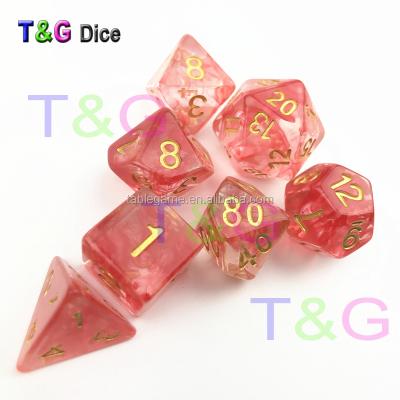 China NEW Nebular Color Nebular Effect Dice Set for Board Game RPG Grab Panels juegos de mesa board game for sale