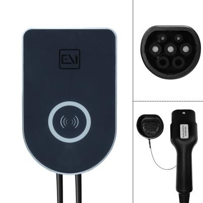 China Home Commercial AC EV Charging Waterproof IP55 Electric Car Charging WallBox EV Charger Station Smart APP Charging 7kW for sale