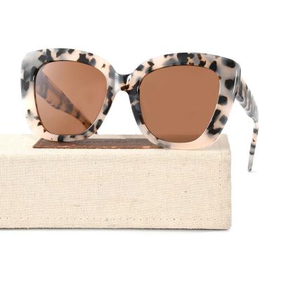 China Hot New Fashion Sunglasses Butterfly Frame Sunglasses Leopard Print Oversized Lenses For Women for sale