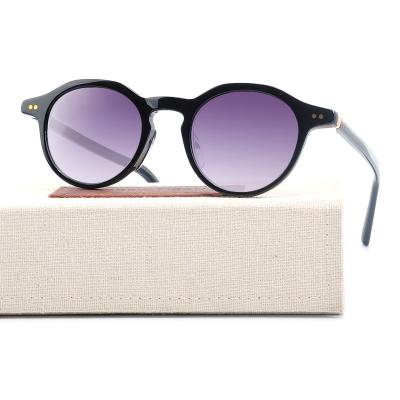 China Fashion Sunglasses Classic High Quality Popular Round Sun Glasses Purple Lens Polarized Sunglasses For Women for sale