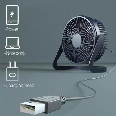 China Home Department Rechargeable Battery Powered Portable USB Mini Desk Fan High Efficiency Adjustable Tilt USB Table Fans for sale