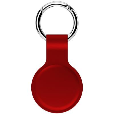 China Hot Popular Easy Waterproof Carry Locator Tracker Anti-Lost Device GPS Cavity Hook Silicone Key Chain Cover Device For Apple Airtags for sale