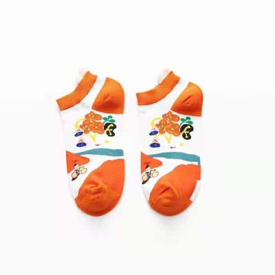 China QUICK DRY Sublimation Spring/Summer With Shallow Mouth Fashionable Short Socks for sale