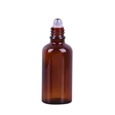 China Amber Glass Refined Oil Bottle Cosmetic Supply 10mL\30ML\50ML\100ml Cosmetic Glass Bottle for sale