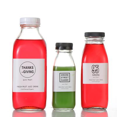 China New Type Juice Bottle Packaging Beverage Bottle French Square Juice Allumunium Bottle for sale