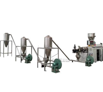 China Automatic Recycled PVC Plastic Compounding Pipe Flakes Hot Cutting Plastic Recycling Granulation Production Line for sale