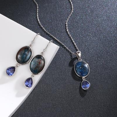 China 6 Pcs FASHIONABLE Hot Selling PU Watch Set Colorful Drop Pendants Earrings Bracelet Jewelry Set For Women for sale