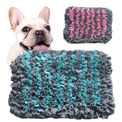 China Wholesale Stocked Large Dogs Sniff Training Sniffing Mat Washable Puzzle Dog Nosework Feeding Sniff Mat Pet Training Carpet for sale