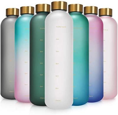 China PORTABLE Most Popular Tritan Gym Bottle Bpa Free Frosted Customizable Slim 32oz Water Bottle For Women Student for sale