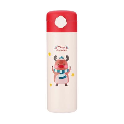 China PORTABLE Xmas bouncing creative cute children's thermos cup student vacuum water cup neat red Tiktok stainless steel cups 304 for sale