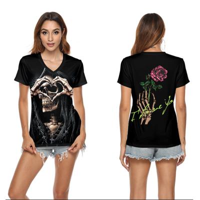 China Breathable New Halloween Party Promotional Costume Gift Custom Video Games T Shirt 3d T-shirt Woman for sale