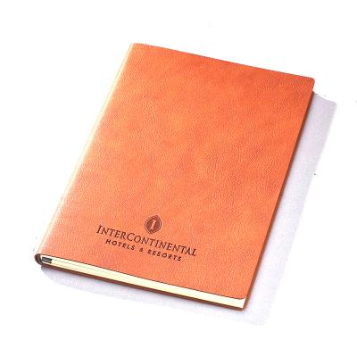 China A5 Promotional Logo Sublimation Cuaderno Agriculture Hotel Resort Activities Matte Journal Writing Cover PU Leather Customized Notebook for sale