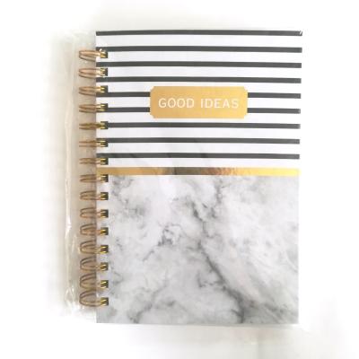 China Cheap binding custom custom spiral notebooks gold a4 a5 bulk blanks sublimation sheets limit 70 hardcover book agriculture travel agency gift marble for sale