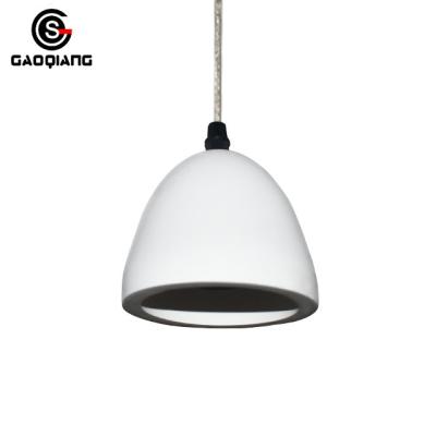 China Contemporary GAOQIANG wholesale modern energy led plaster gypsum lamp pendant lamp for sale