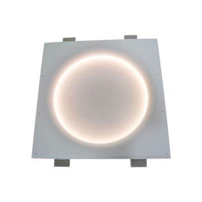 China Scandinavian KD18 Moon wall lamp 220V embedded bedroom 5W modern simple living room LED gypsum lamp 6W for sale