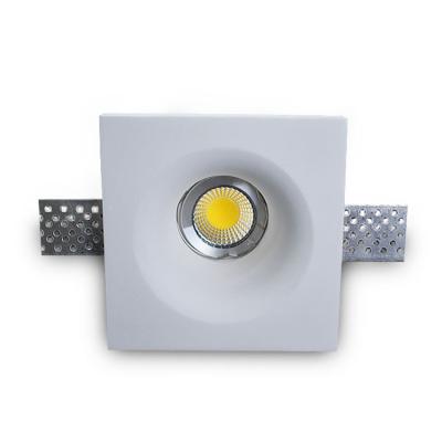 China Surface Mounted XD24 Modern popular interior decoration ceiling embedded anti glare LED downlight frameless dimmable LED gypsum lamp for sale