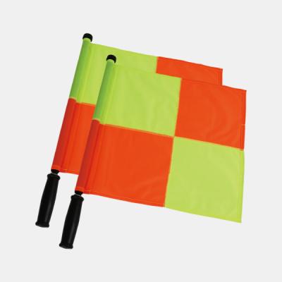 China Professional Referee Flag Diamond Sublimation Flag Competition Linesman Checkered Flag For Professional Referee Use for sale