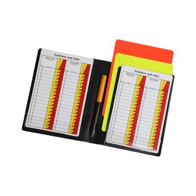 China Foot Ball Game Football Soccer Referee Cards Wallet Referee Wallet With Yellow And Red Warning Cards for sale