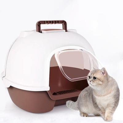 China Sustainable Neworld Self Cleaning Trash Cans Pet Smart Round Trash Can Plant For Cats for sale