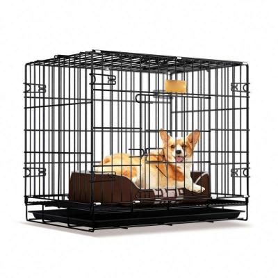 China Breathable High Quality Waterproof Customizable Black Folding Kennel Cage for sale