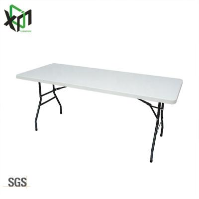 China Outdoor Weather Furniture Customizable Rectangular High Quality 6ft Picnic Gathering Lightweight Folding Table for sale