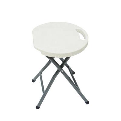 China Warm Small And Convenient Round Chair Foldable Modern Simple Folding Bar Stool for sale