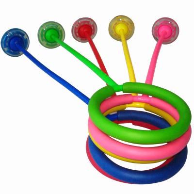 China Sports Toy Factory direct sales flash one-legged adult bouncing ball fitness leg swing jumping ball children jumping ball on foot yo-yo girls for sale