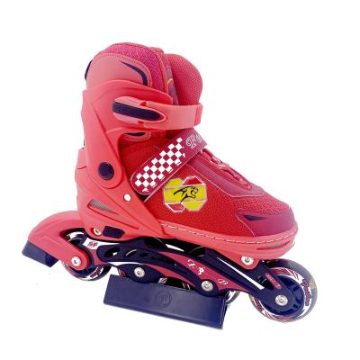 China Roller Skate Sports Factory Price Roller Skates For Girls And Kids Adjustable Wheels Flashing 4 Shining Adjustable Inline Skates Outdoor Exercise for sale