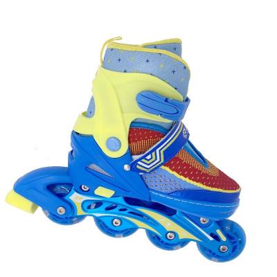 China Factory Hot Selling Plastic Customized Professional Fitness Unisex Integrated Roller Skates Adjustable Flashing Shoes for sale