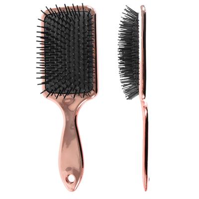 China Hot Sale Waterproof ABS Hair Detangler Tangle Knot Customized Duct Air Plated Paddle Hair Brush for sale