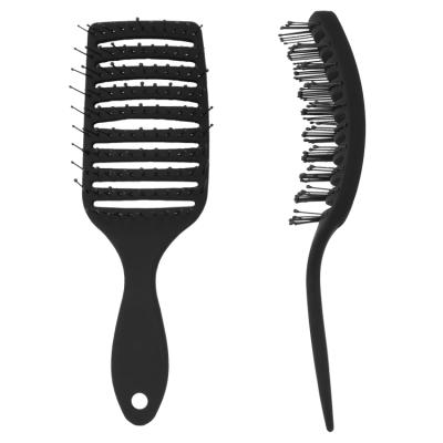 China Waterproof Custom Logo Hair Care Curly Detangle Hair Brush For Girl for sale