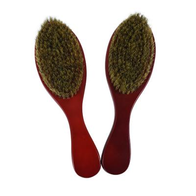 China Peofessional Beard Brush 100% Professional High Quality Semi-Hard Bristle Men Wooden Beard Care Beard Brush for sale