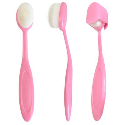 China Custom Make Up Girls Design Dust Cover Brushes Free Sample Cream Facial Cosmetics White Soft BB Hairs Custom Make Up Brushes for sale