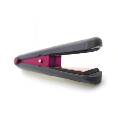 China Portable Safety Radio Hair Straightener 210 Degree Tourmaline Ceramic Coated Flat Iron Hair Straightener for sale