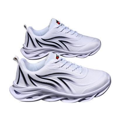 China Wholesale fashion trend men's sneakers flying armor flame sports light up comfortable outdoor sports running shoes for sale