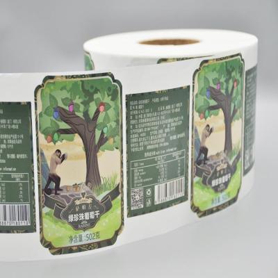 China Waterproof Cosmetic Stickers Labels Logo Printing Embossing Food Labels Beer Labels Printing for sale