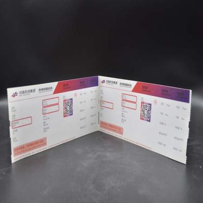 China Factory Price Printing High Quality Heat Sensitive Paper Boarding Pass Airline Ticket Clearly for sale