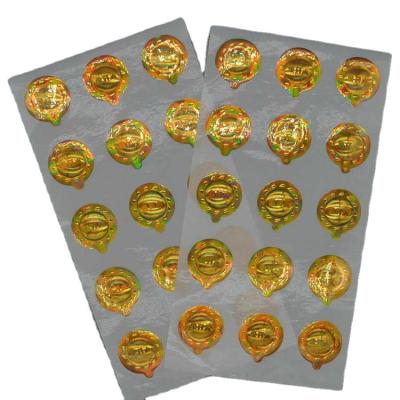 China Scenic Spot Factory Hot Sales Style 3D Label Hologram Sticker Anti-counterfeiting Labels for sale