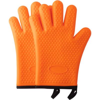 China 2020 Kitchen Accessory Hot Selling Silicone Oven Gloves For Kitchen BBQ Heat Resistant Non-Slip Glove for sale